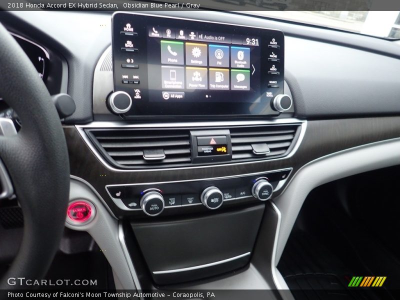 Controls of 2018 Accord EX Hybrid Sedan