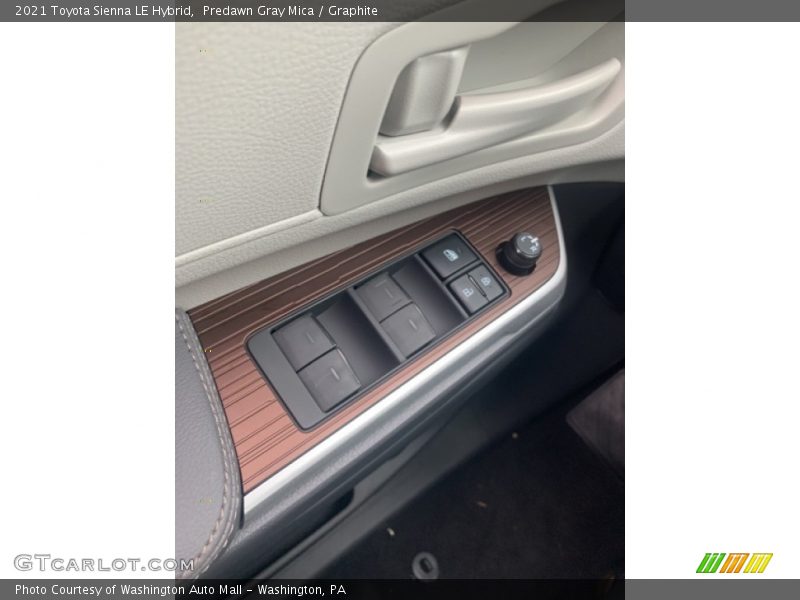 Predawn Gray Mica / Graphite 2021 Toyota Sienna LE Hybrid
