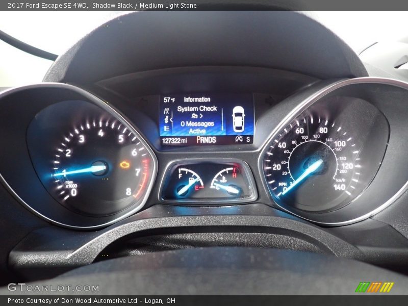 Shadow Black / Medium Light Stone 2017 Ford Escape SE 4WD