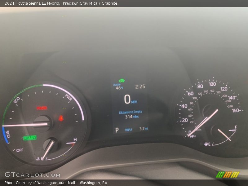Predawn Gray Mica / Graphite 2021 Toyota Sienna LE Hybrid