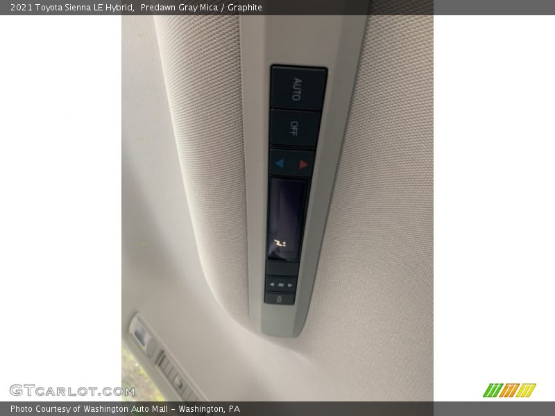Predawn Gray Mica / Graphite 2021 Toyota Sienna LE Hybrid