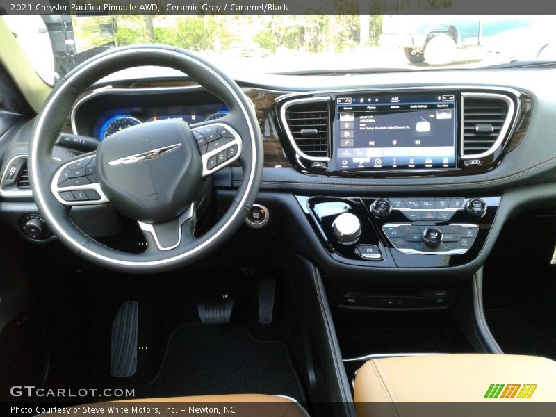 Ceramic Gray / Caramel/Black 2021 Chrysler Pacifica Pinnacle AWD