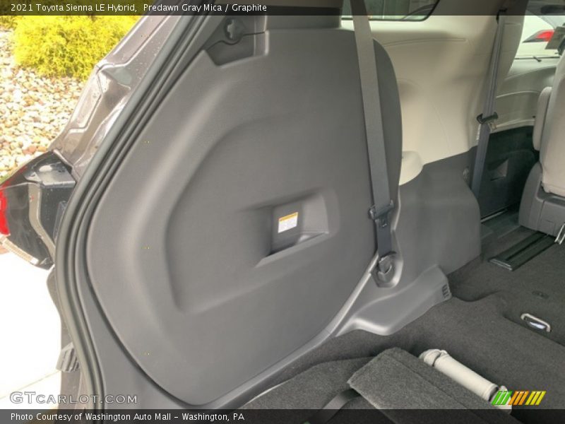Predawn Gray Mica / Graphite 2021 Toyota Sienna LE Hybrid