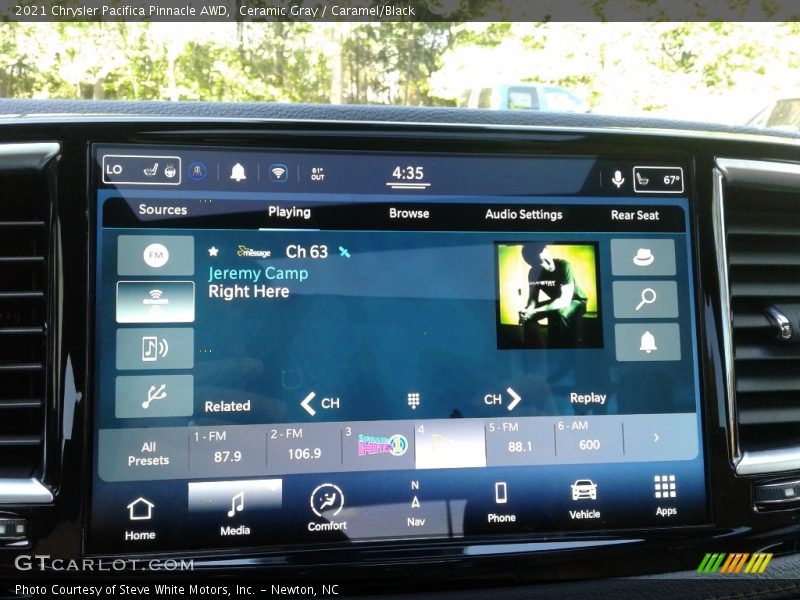 Ceramic Gray / Caramel/Black 2021 Chrysler Pacifica Pinnacle AWD