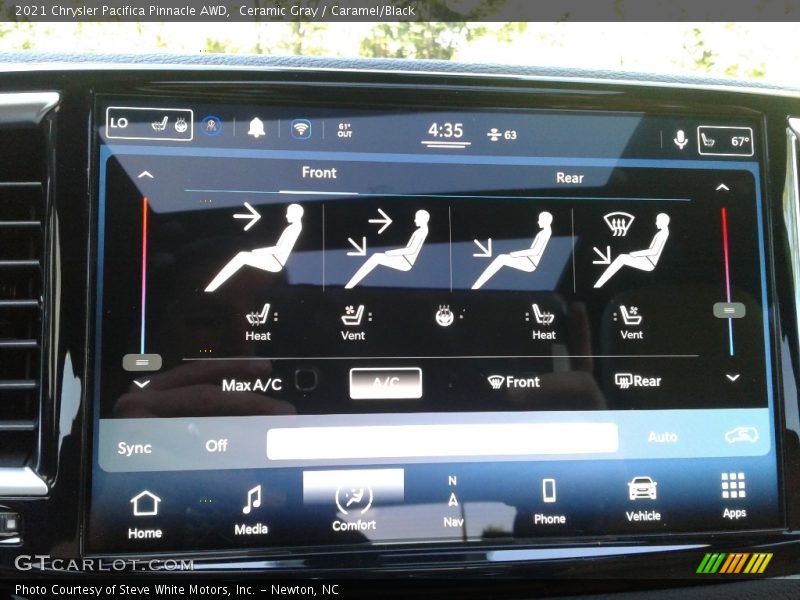 Ceramic Gray / Caramel/Black 2021 Chrysler Pacifica Pinnacle AWD