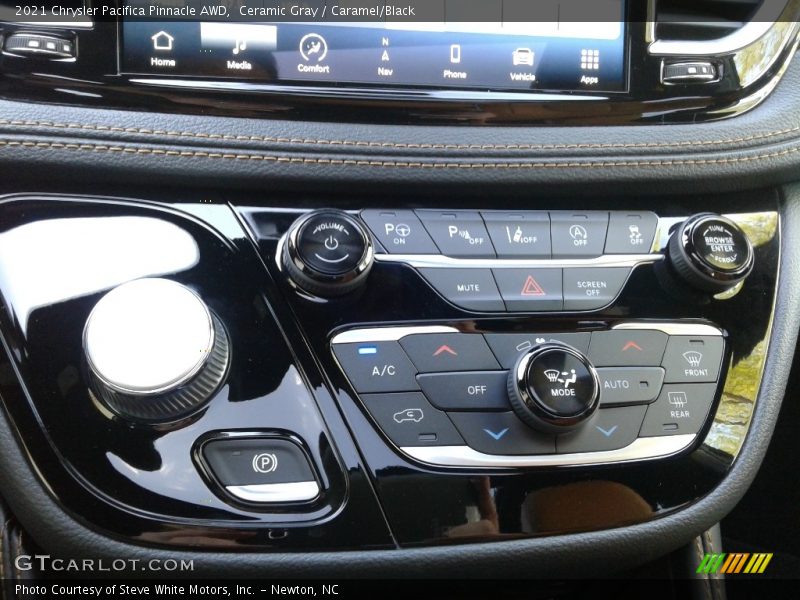 Ceramic Gray / Caramel/Black 2021 Chrysler Pacifica Pinnacle AWD