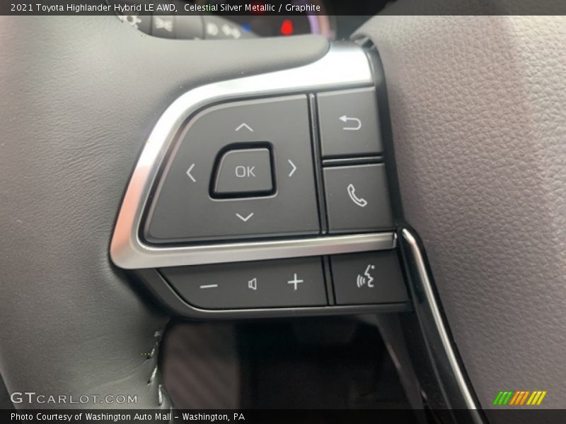 Celestial Silver Metallic / Graphite 2021 Toyota Highlander Hybrid LE AWD