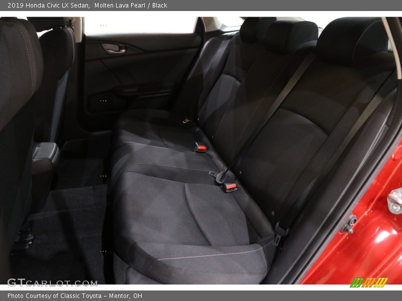 Molten Lava Pearl / Black 2019 Honda Civic LX Sedan
