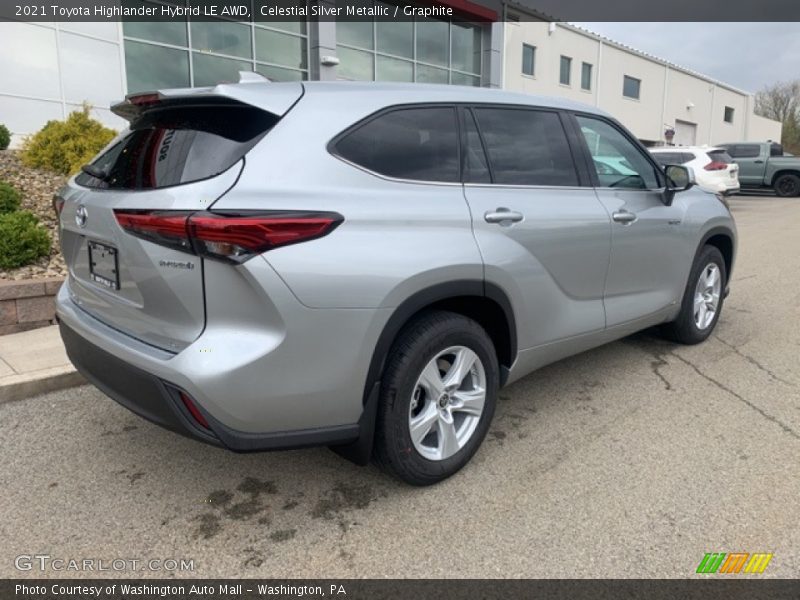 Celestial Silver Metallic / Graphite 2021 Toyota Highlander Hybrid LE AWD