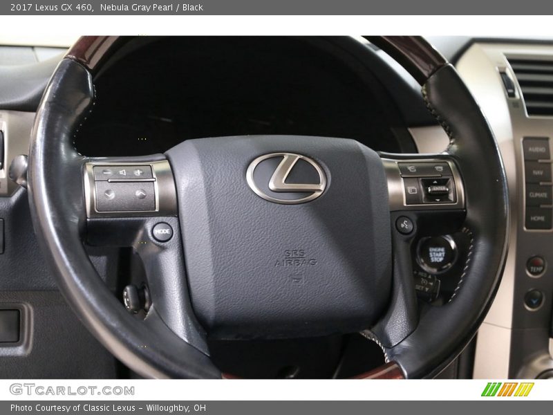 Nebula Gray Pearl / Black 2017 Lexus GX 460