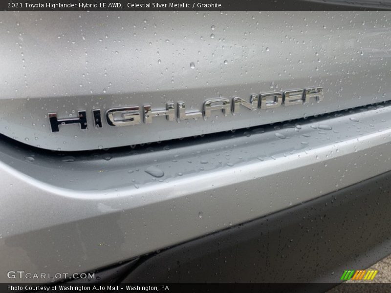 Celestial Silver Metallic / Graphite 2021 Toyota Highlander Hybrid LE AWD