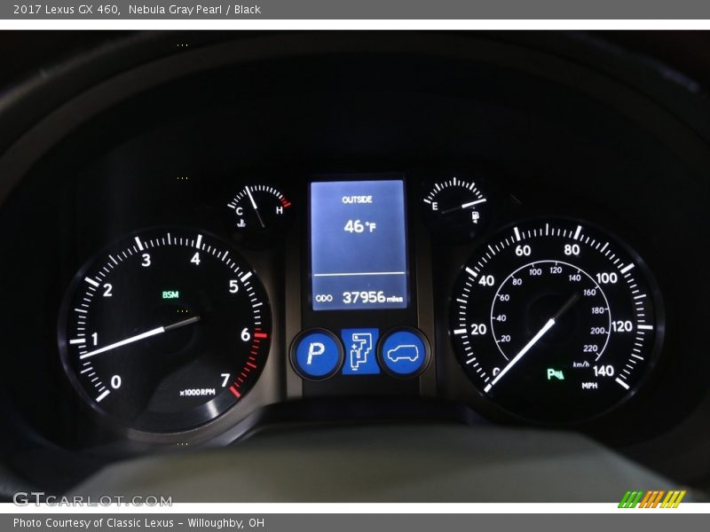 Nebula Gray Pearl / Black 2017 Lexus GX 460