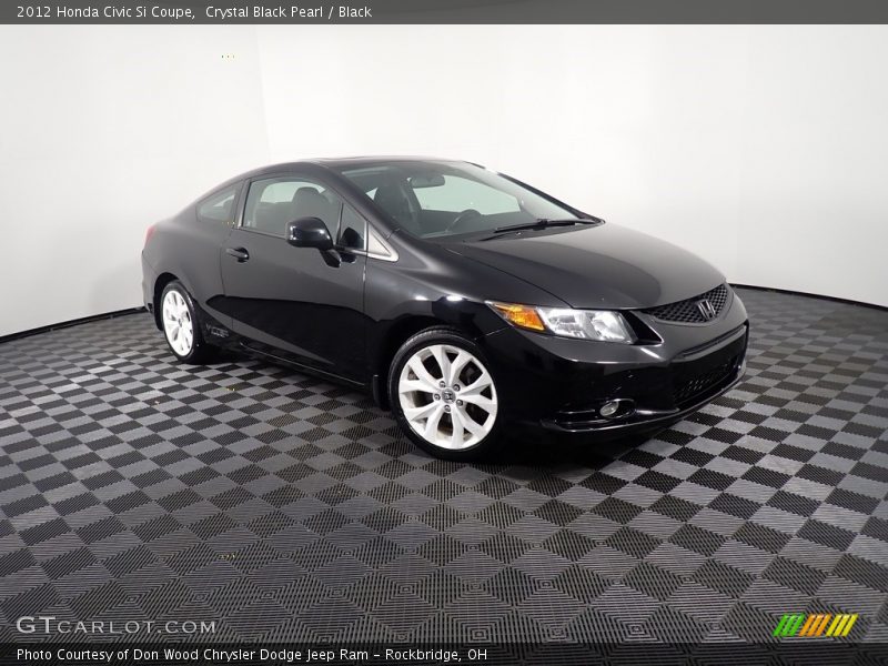 Crystal Black Pearl / Black 2012 Honda Civic Si Coupe