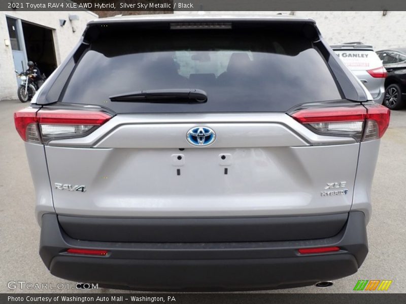 Silver Sky Metallic / Black 2021 Toyota RAV4 XLE AWD Hybrid