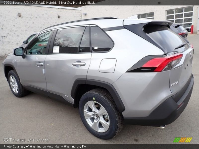 Silver Sky Metallic / Black 2021 Toyota RAV4 XLE AWD Hybrid