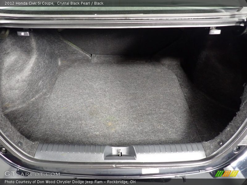 Crystal Black Pearl / Black 2012 Honda Civic Si Coupe