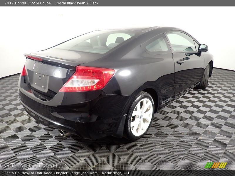 Crystal Black Pearl / Black 2012 Honda Civic Si Coupe