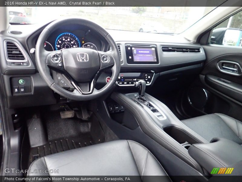 Crystal Black Pearl / Black 2016 Honda HR-V EX-L Navi AWD