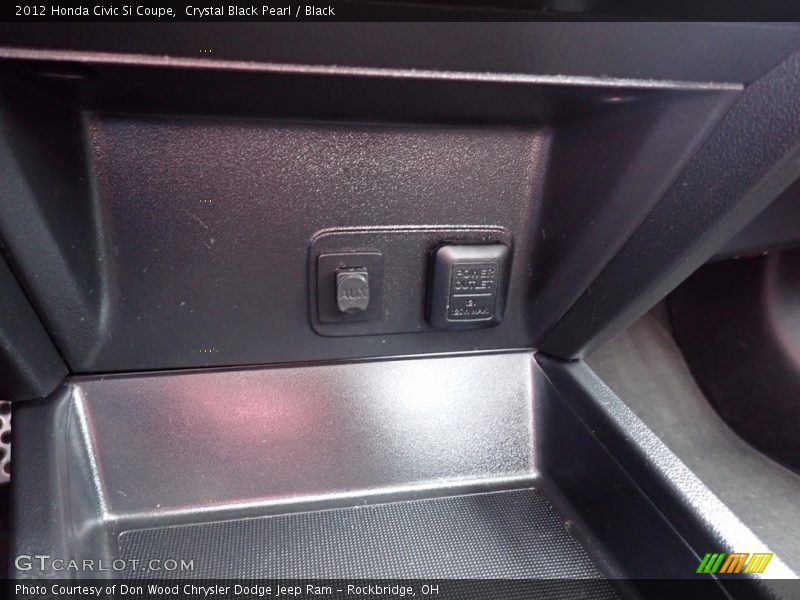 Crystal Black Pearl / Black 2012 Honda Civic Si Coupe