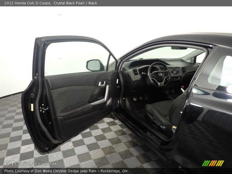 Crystal Black Pearl / Black 2012 Honda Civic Si Coupe