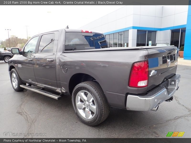 Granite Crystal Metallic / Black/Diesel Gray 2018 Ram 1500 Big Horn Crew Cab 4x4