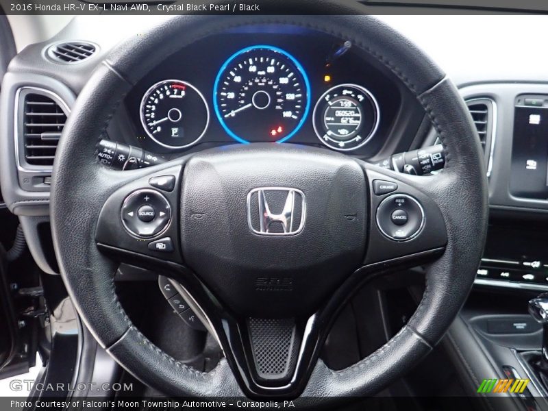 Crystal Black Pearl / Black 2016 Honda HR-V EX-L Navi AWD