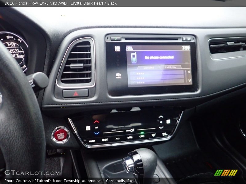 Crystal Black Pearl / Black 2016 Honda HR-V EX-L Navi AWD