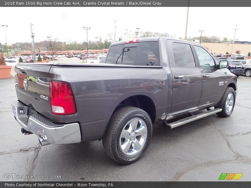 Granite Crystal Metallic / Black/Diesel Gray 2018 Ram 1500 Big Horn Crew Cab 4x4