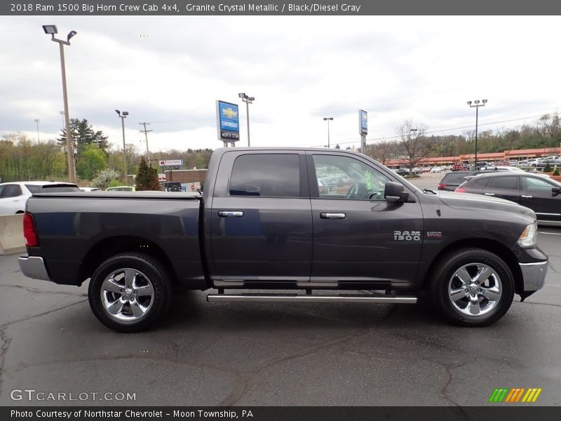 Granite Crystal Metallic / Black/Diesel Gray 2018 Ram 1500 Big Horn Crew Cab 4x4