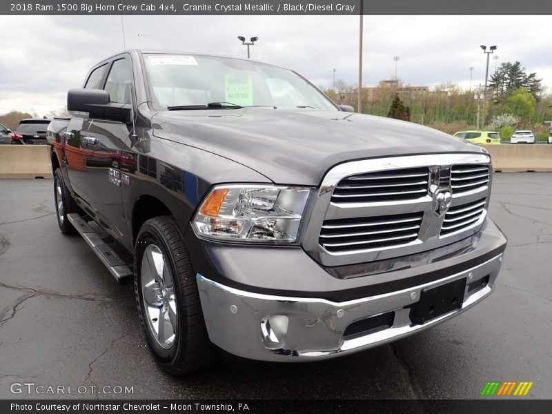 Granite Crystal Metallic / Black/Diesel Gray 2018 Ram 1500 Big Horn Crew Cab 4x4