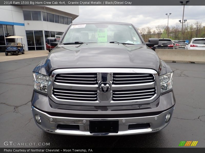 Granite Crystal Metallic / Black/Diesel Gray 2018 Ram 1500 Big Horn Crew Cab 4x4