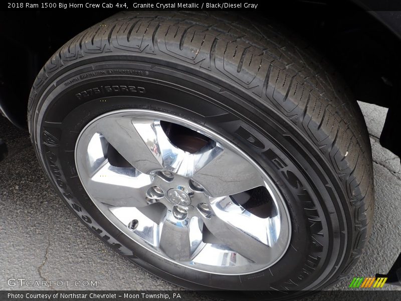 Granite Crystal Metallic / Black/Diesel Gray 2018 Ram 1500 Big Horn Crew Cab 4x4
