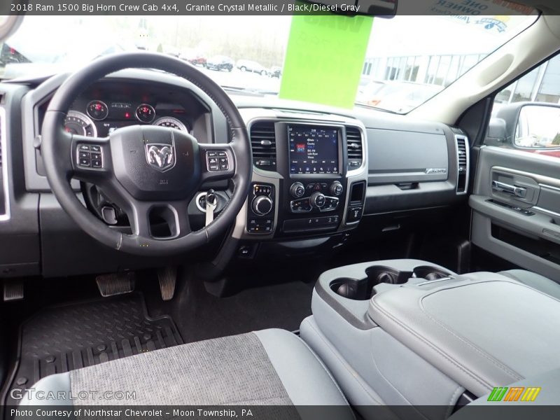 Granite Crystal Metallic / Black/Diesel Gray 2018 Ram 1500 Big Horn Crew Cab 4x4