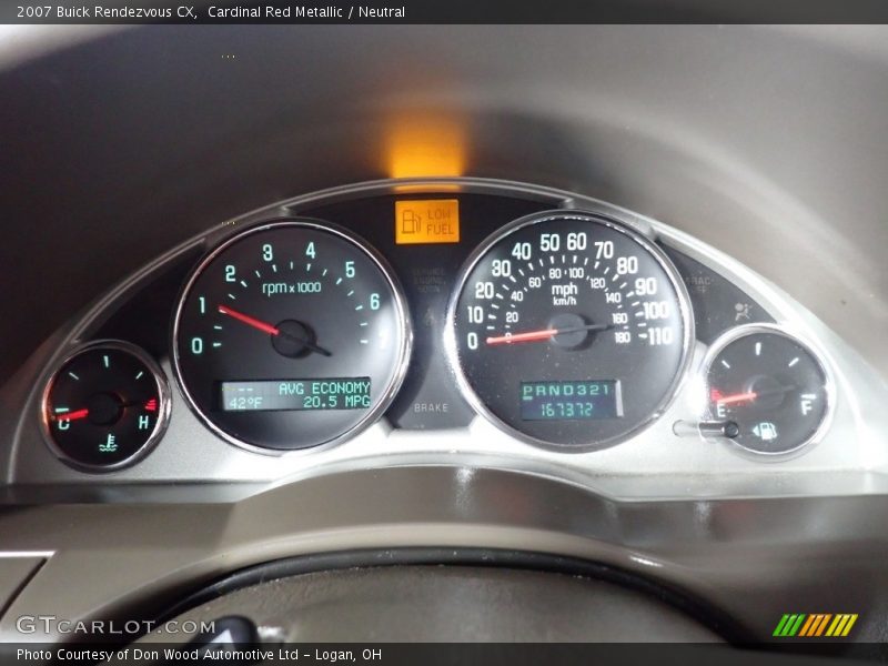 Cardinal Red Metallic / Neutral 2007 Buick Rendezvous CX
