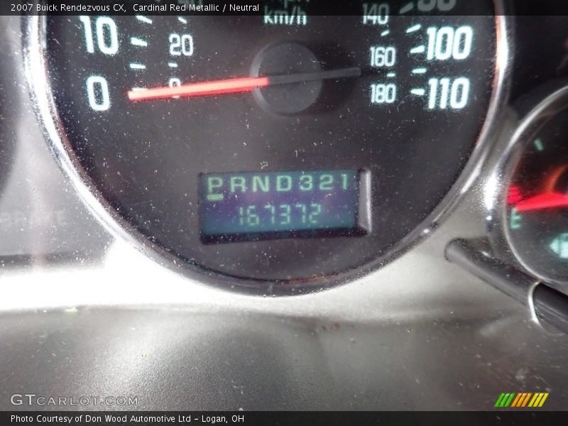 Cardinal Red Metallic / Neutral 2007 Buick Rendezvous CX