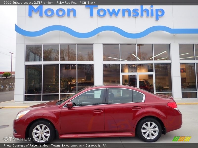 Ruby Red Pearl / Off-Black 2011 Subaru Legacy 2.5i Premium