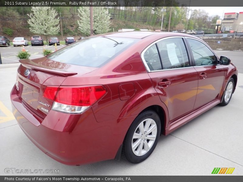 Ruby Red Pearl / Off-Black 2011 Subaru Legacy 2.5i Premium