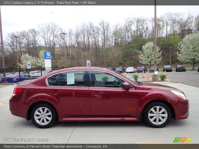 Ruby Red Pearl / Off-Black 2011 Subaru Legacy 2.5i Premium