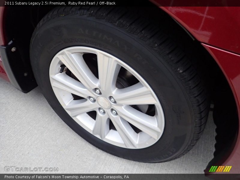 Ruby Red Pearl / Off-Black 2011 Subaru Legacy 2.5i Premium