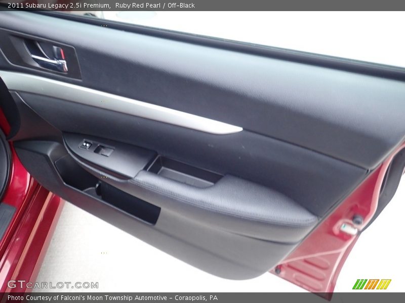 Ruby Red Pearl / Off-Black 2011 Subaru Legacy 2.5i Premium