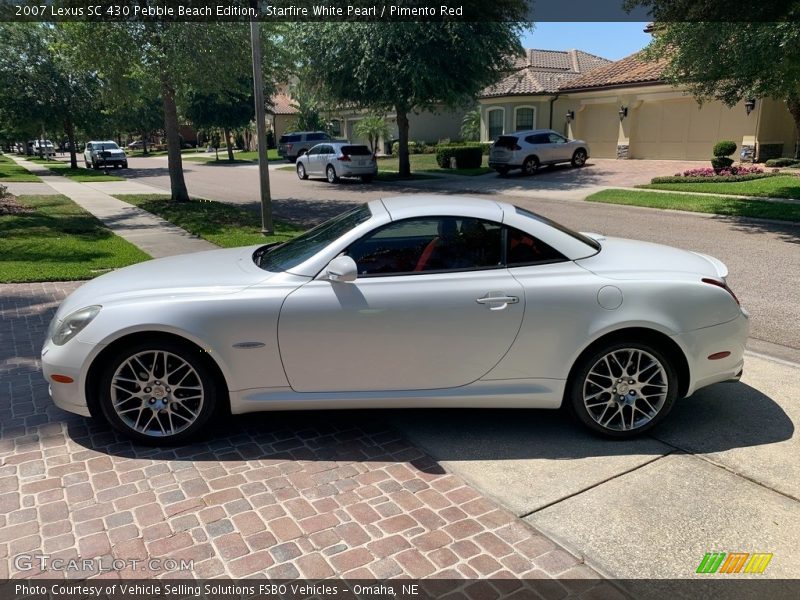 Starfire White Pearl / Pimento Red 2007 Lexus SC 430 Pebble Beach Edition