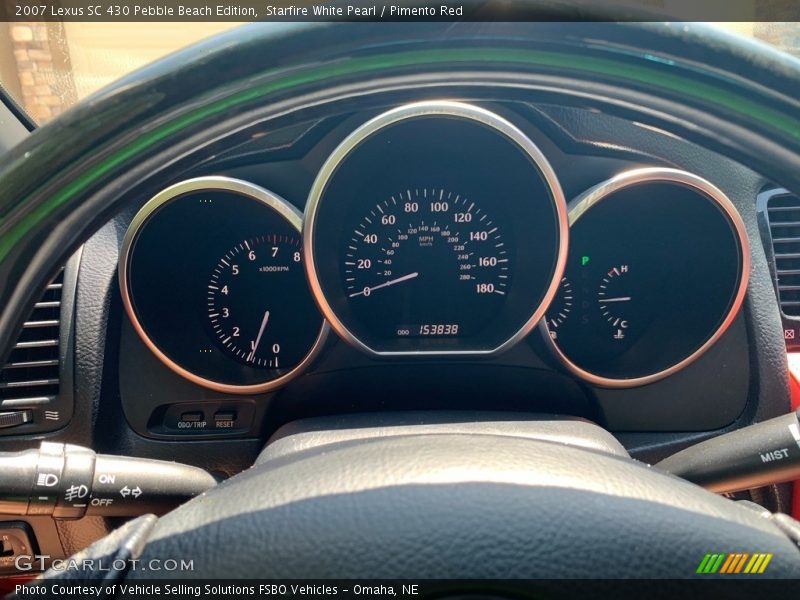 Starfire White Pearl / Pimento Red 2007 Lexus SC 430 Pebble Beach Edition