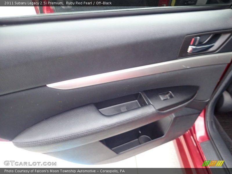 Ruby Red Pearl / Off-Black 2011 Subaru Legacy 2.5i Premium