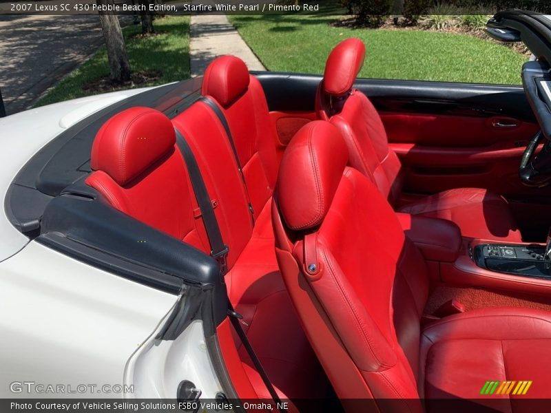 Starfire White Pearl / Pimento Red 2007 Lexus SC 430 Pebble Beach Edition
