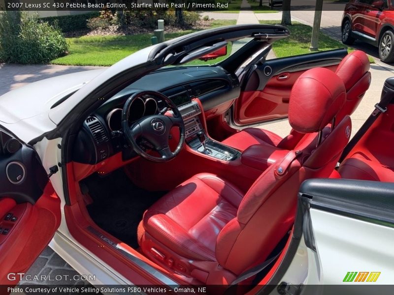 Starfire White Pearl / Pimento Red 2007 Lexus SC 430 Pebble Beach Edition