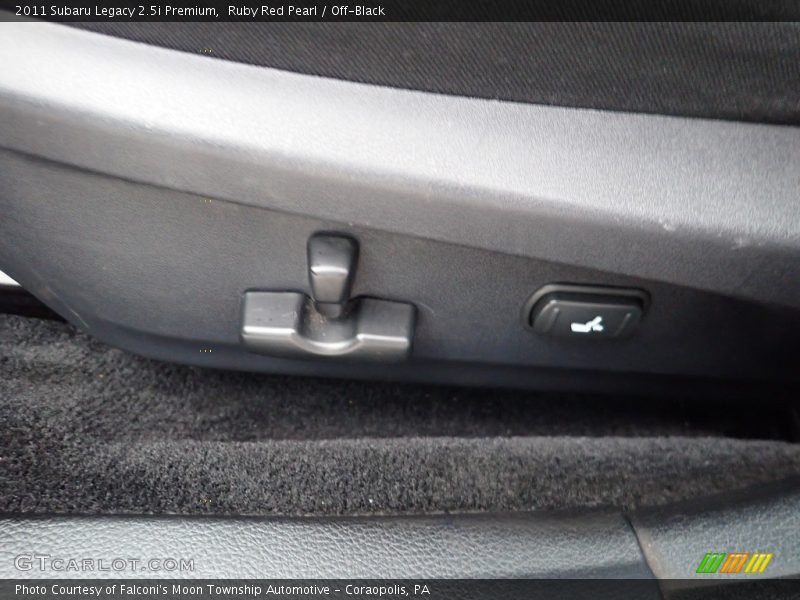 Ruby Red Pearl / Off-Black 2011 Subaru Legacy 2.5i Premium