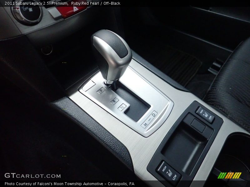 Ruby Red Pearl / Off-Black 2011 Subaru Legacy 2.5i Premium