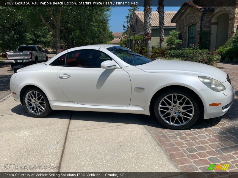 Starfire White Pearl / Pimento Red 2007 Lexus SC 430 Pebble Beach Edition