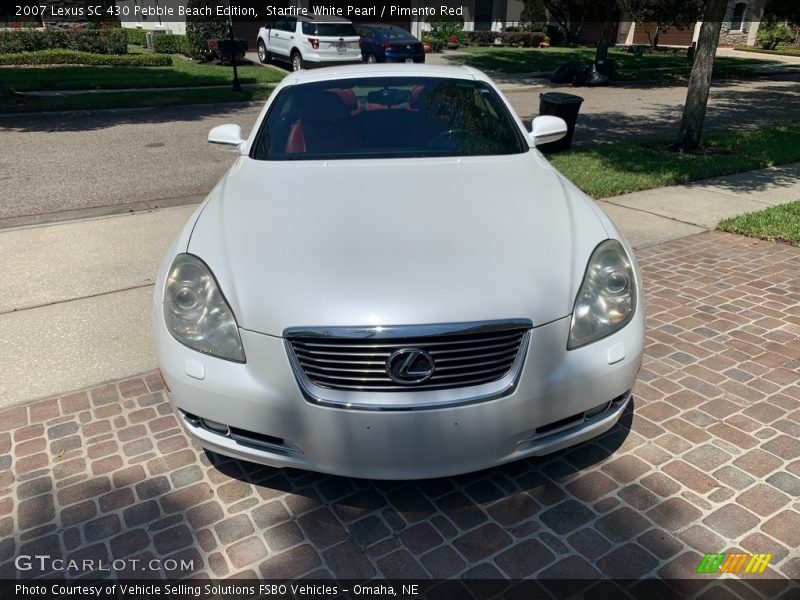 Starfire White Pearl / Pimento Red 2007 Lexus SC 430 Pebble Beach Edition