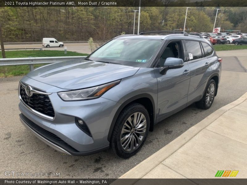 Moon Dust / Graphite 2021 Toyota Highlander Platinum AWD